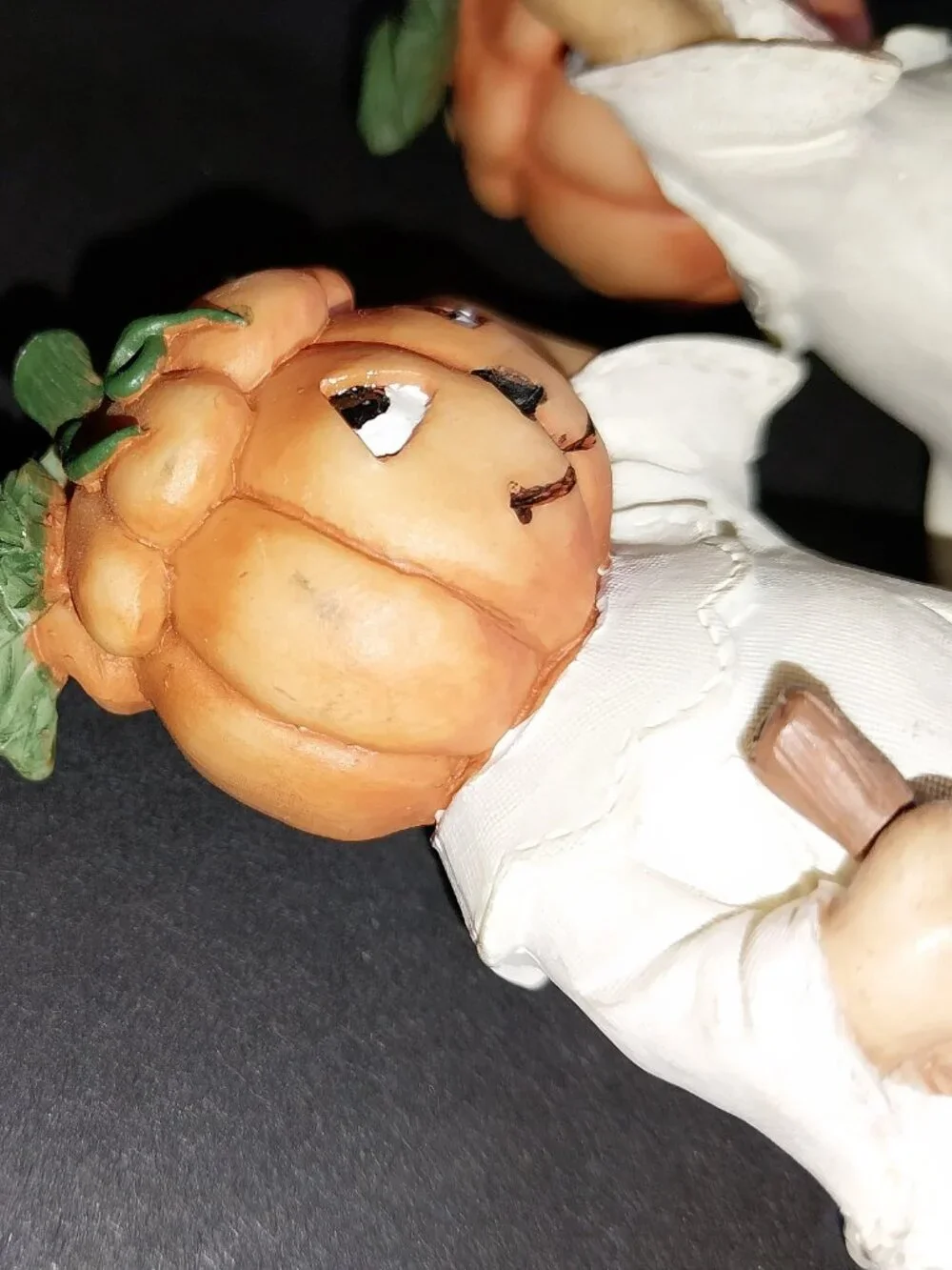 Halloween Pumpkin Head Ghost Figures Set of 2